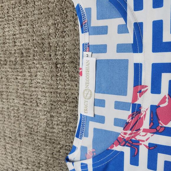 Tracy Negoshian Dress Multicolor Short Sleeve Size Medium - Picture 4 of 9